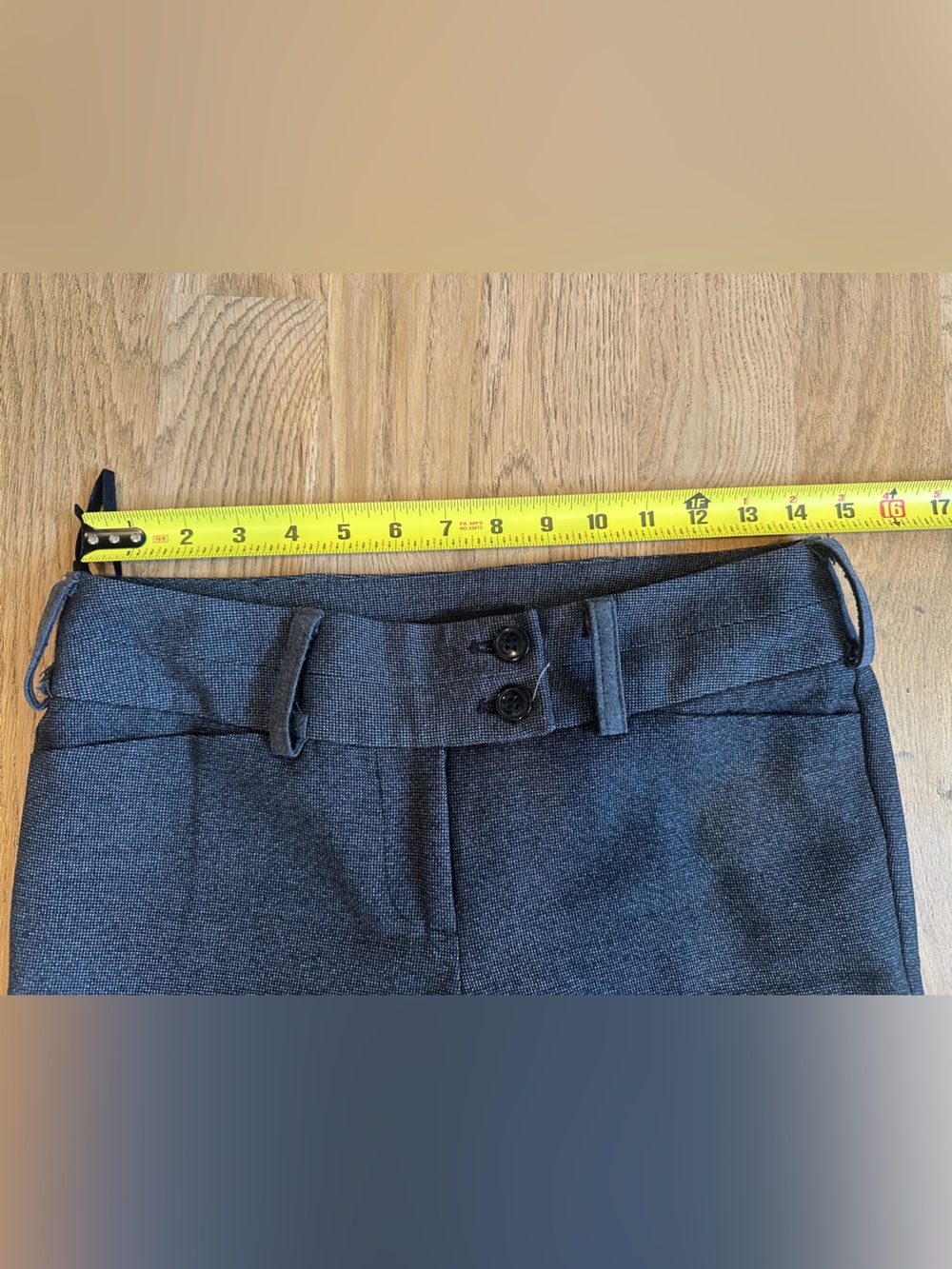 Amanda + Chelsea Charcoal Gray Bootcut Flared Trouser Dress Pants Size 0 NWOT - Picture 8 of 8